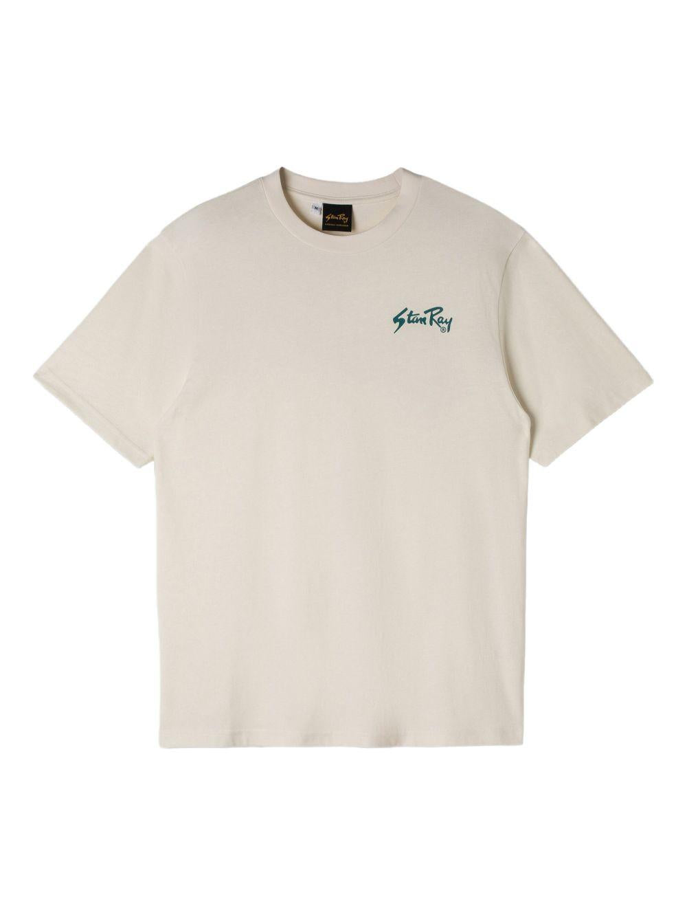 Bone Light blue T-shit with front logo SS23001 WHITE/AGAVE STAN RAY