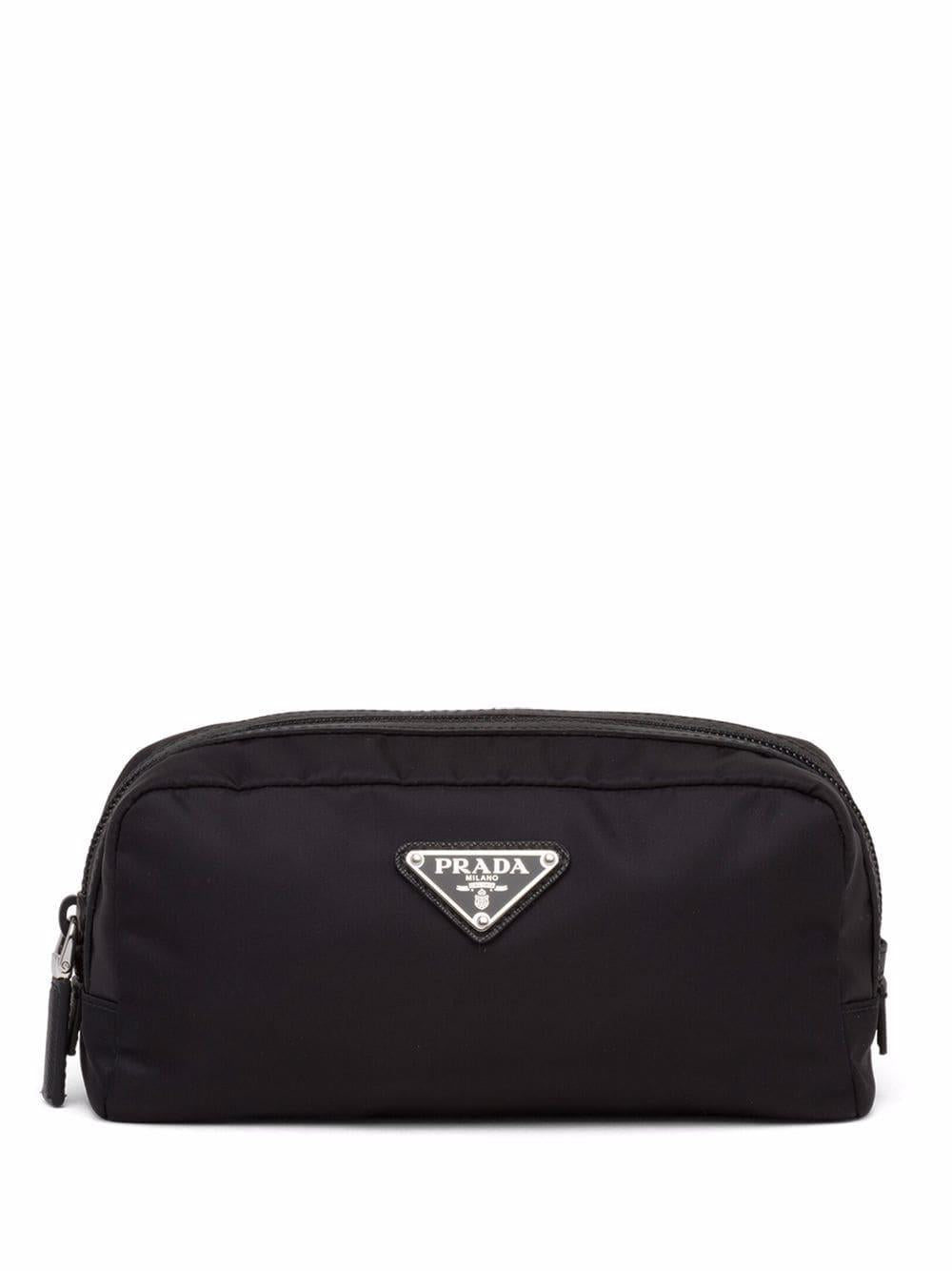 Logo plaque wash bag<BR/><BR/><BR/><BR/> 2NA045 2DMHF0002 PRADA