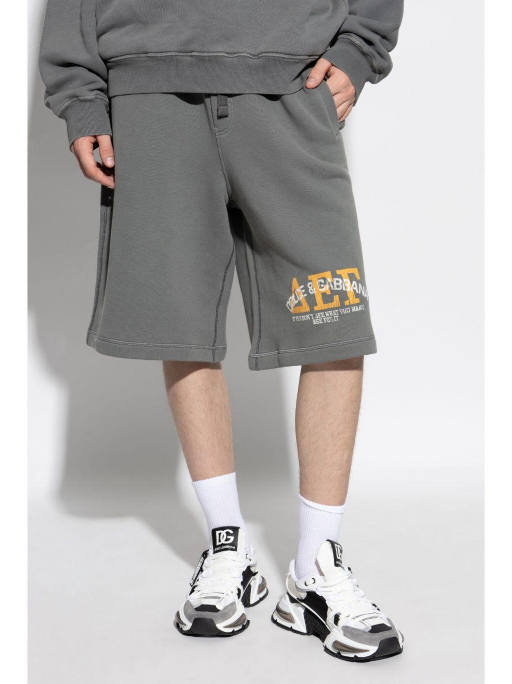 Logo-print track shorts<BR/><BR/><BR/> GP08BT G7NTRS9000 DOLCE & GABBANA