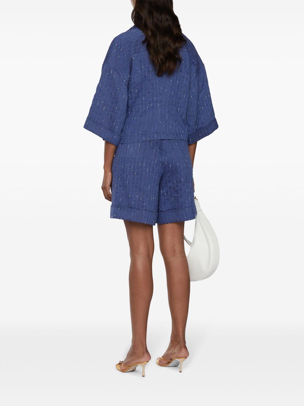 Chambray tailored shorts<BR/><BR/> 78AAD135 N0524247 GENNY