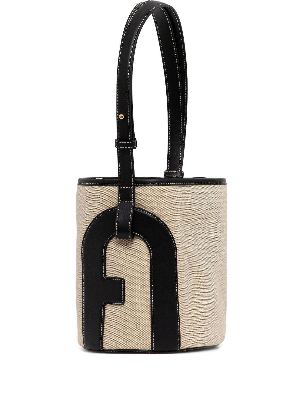 Satchel bag with leather inlays WB01588 BX3561TON00 FURLA