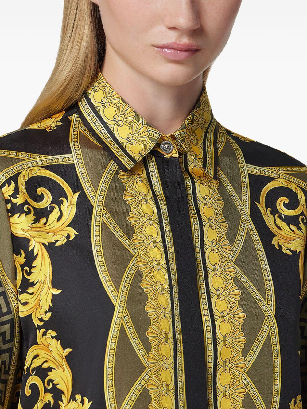 La Coupe des Dieux silk shirt<BR/><BR/><BR/> 1001360 1A115285BC60 VERSACE