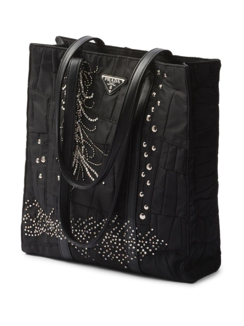 Medium Re-Nylon patchwork tote bag 1BG459 2CZMF0002 PRADA