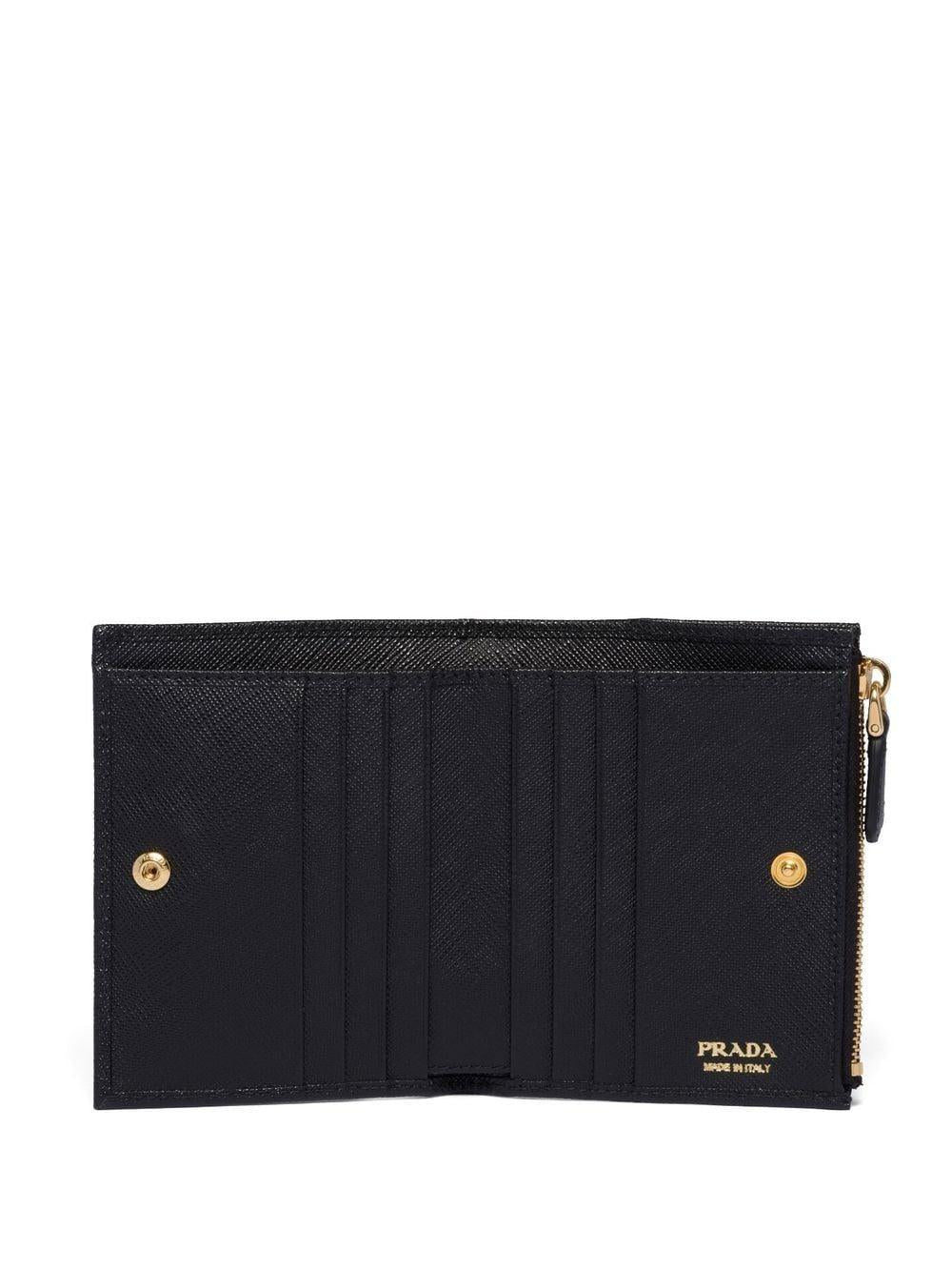 Triangle-logo Saffiano leather wallet 1ML050QHH F0002 PRADA