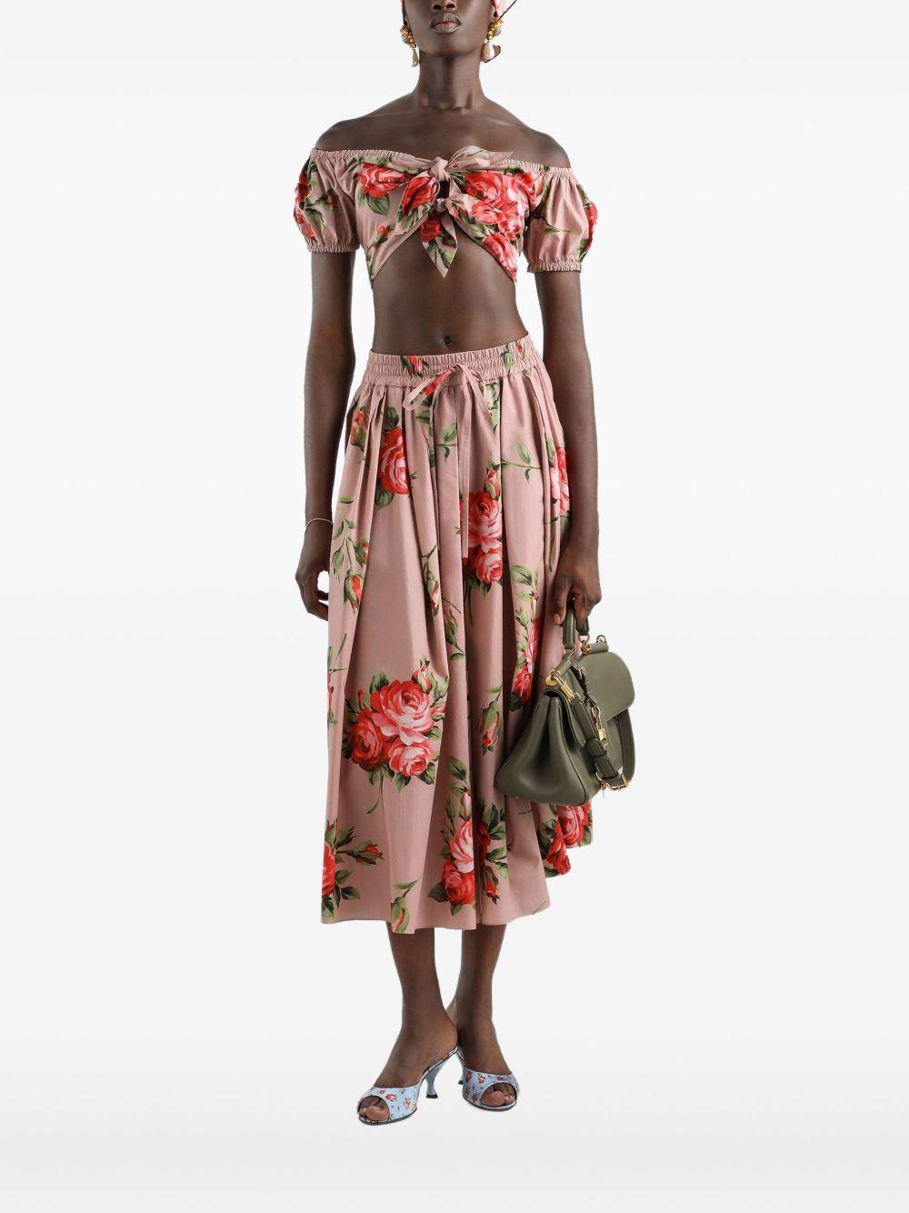 Rose bouquet print top F7AV0T HS5UTHF5ZN DOLCE & GABBANA