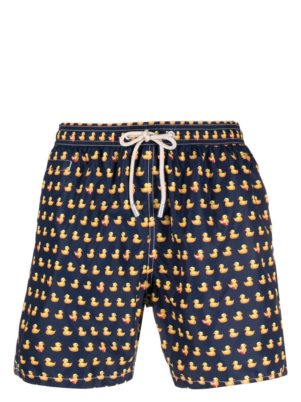 Lightweight swim shorts duck print LIGHTING 00884D61 MC2 SAINT BARTH