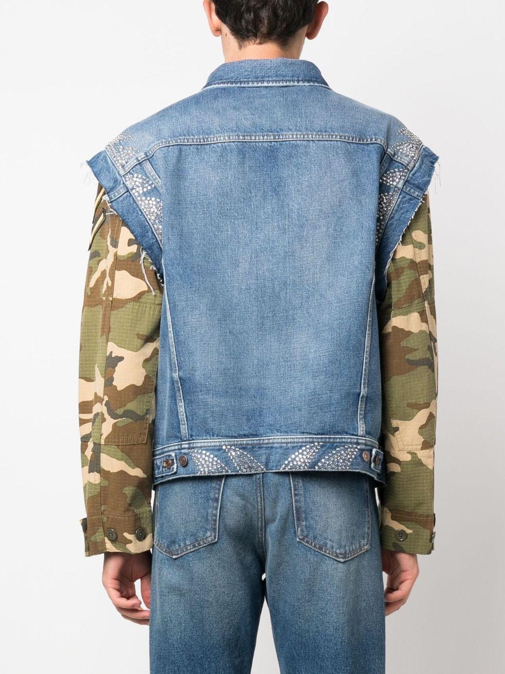 Layered denim jacket 2Q621996T 08LY CÉLINE