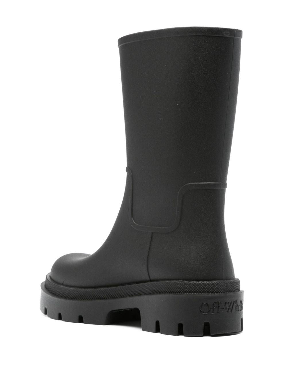 Arrow motif boots OMIE00BC99MAT002 1001 OFF-WHITE