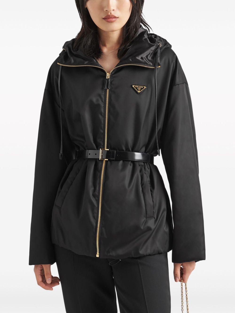 Re-Nylon hooded blouson jacket<BR/><BR/><BR/> 29E097 1WQ8F0002 PRADA