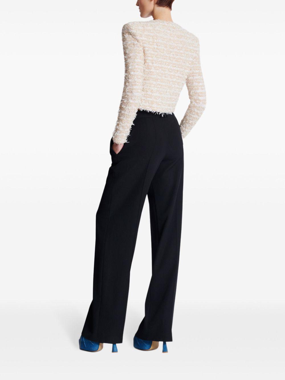 Cropped tweed jacket<BR/><BR/><BR/> EF1SK248KB19 GAD BALMAIN