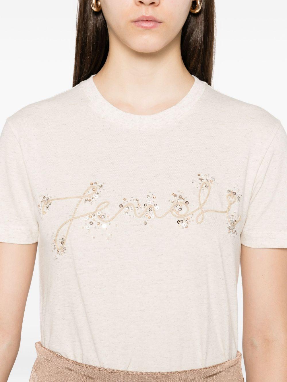 Pailettes T-shirt FS7254 ASMHF1SAZ FENDI