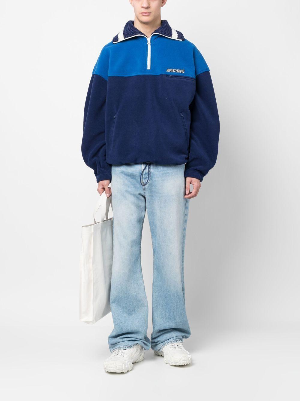 Colour-block fleeced sweatshirt MA0065HA A1C16H30IN ISABEL MARANT