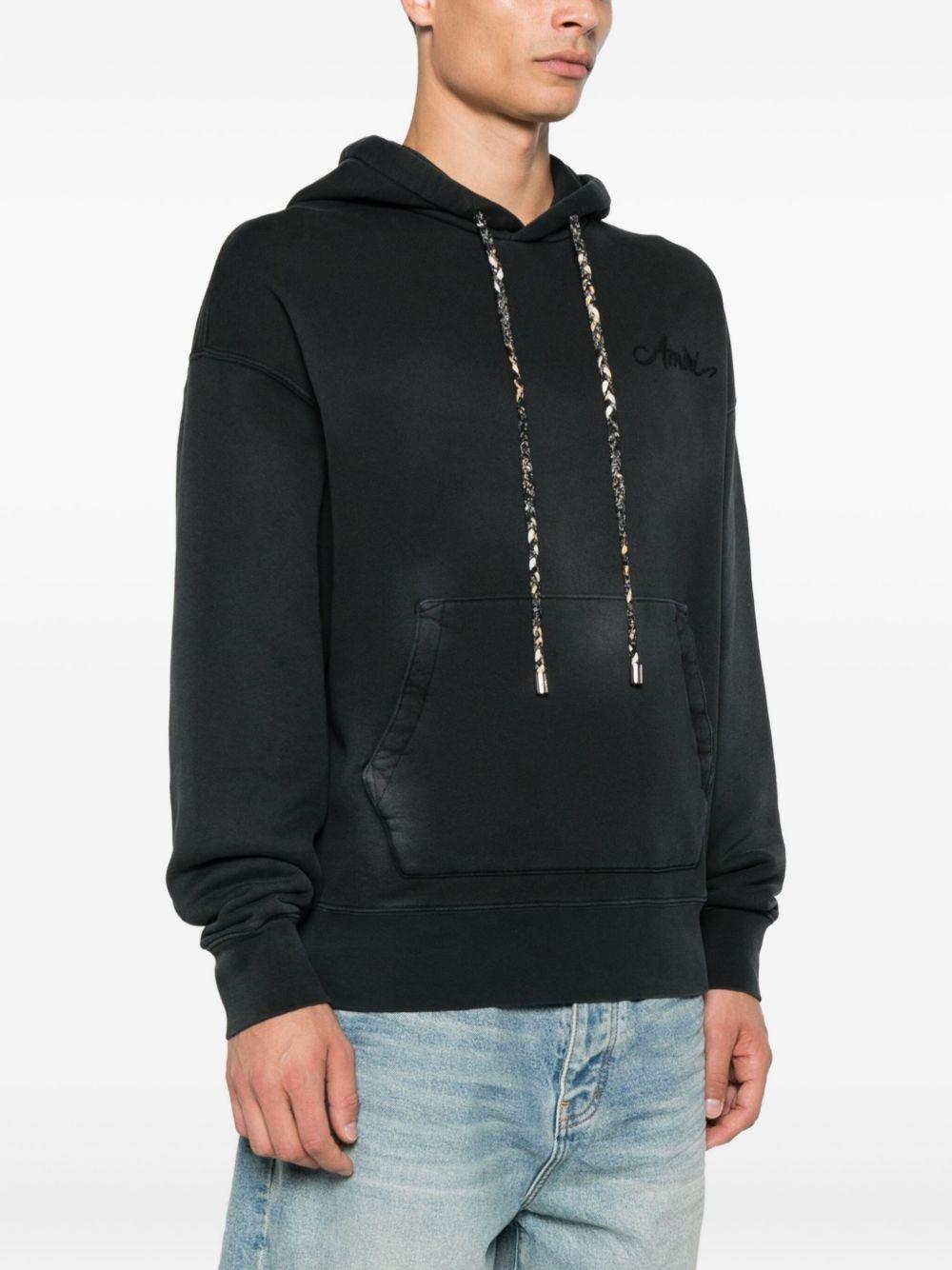 Hoodie with print on the back AMJYHD1117 BLACK AMIRI