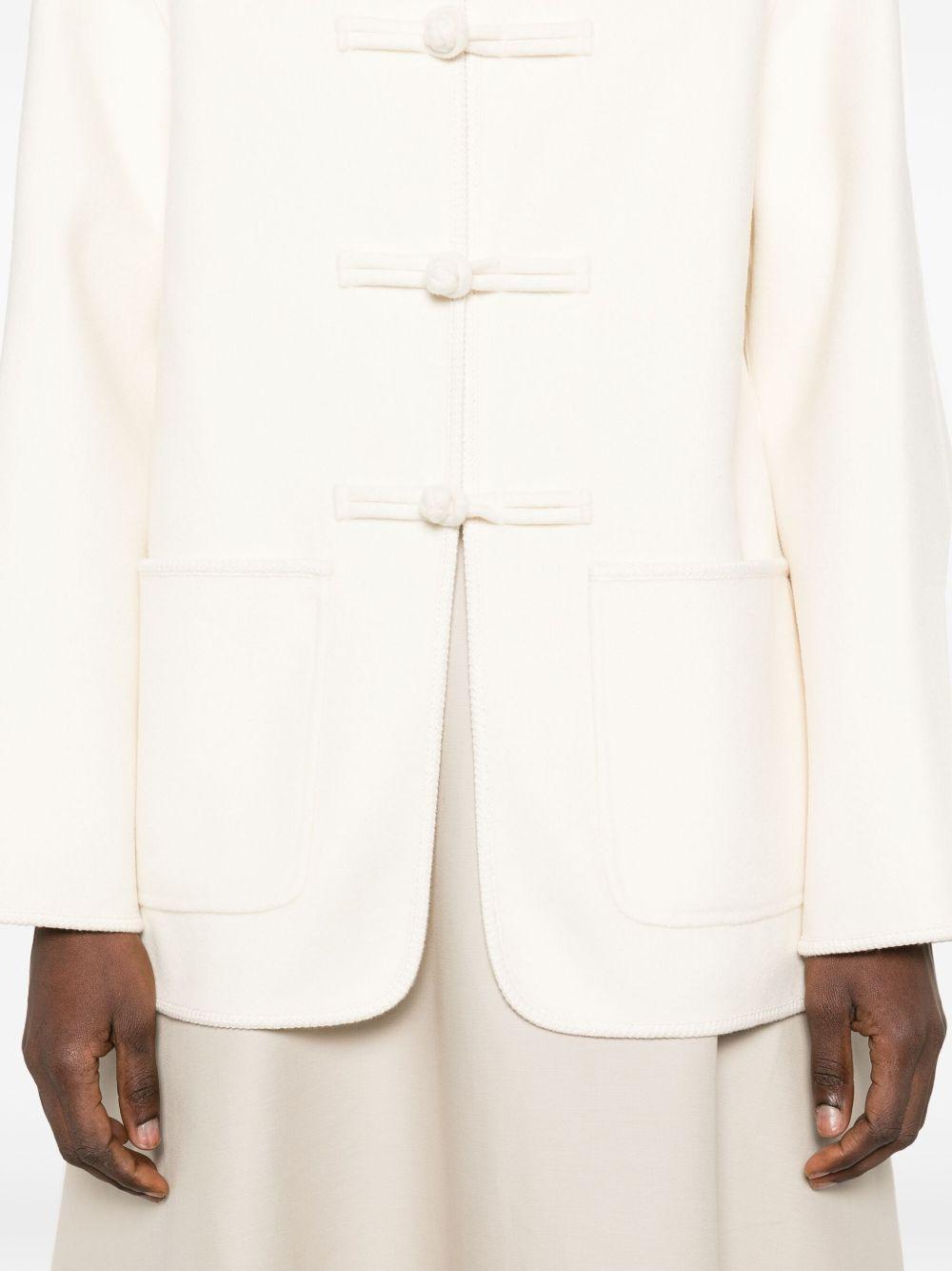Mandarin double-faced wool jacket 414 11083 RÓHE