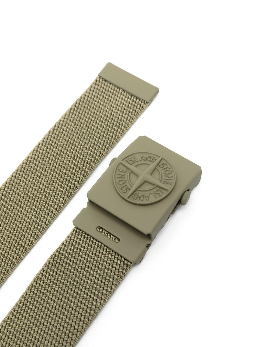 Canvas belt with matt metal box buckle 93000 01V0068 STONE ISLAND KIDS