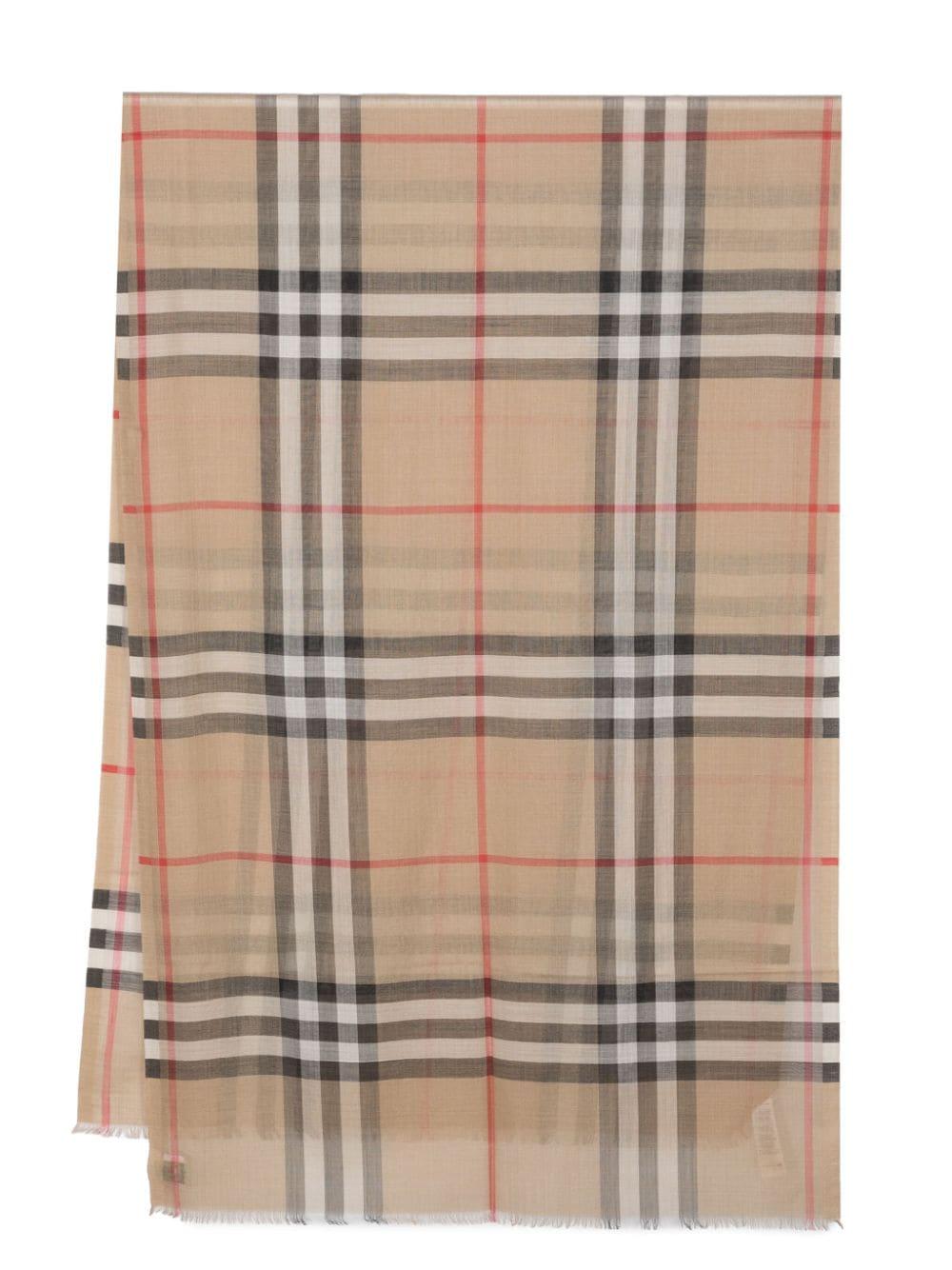 Checkered scarf 8078779 A7026 BURBERRY