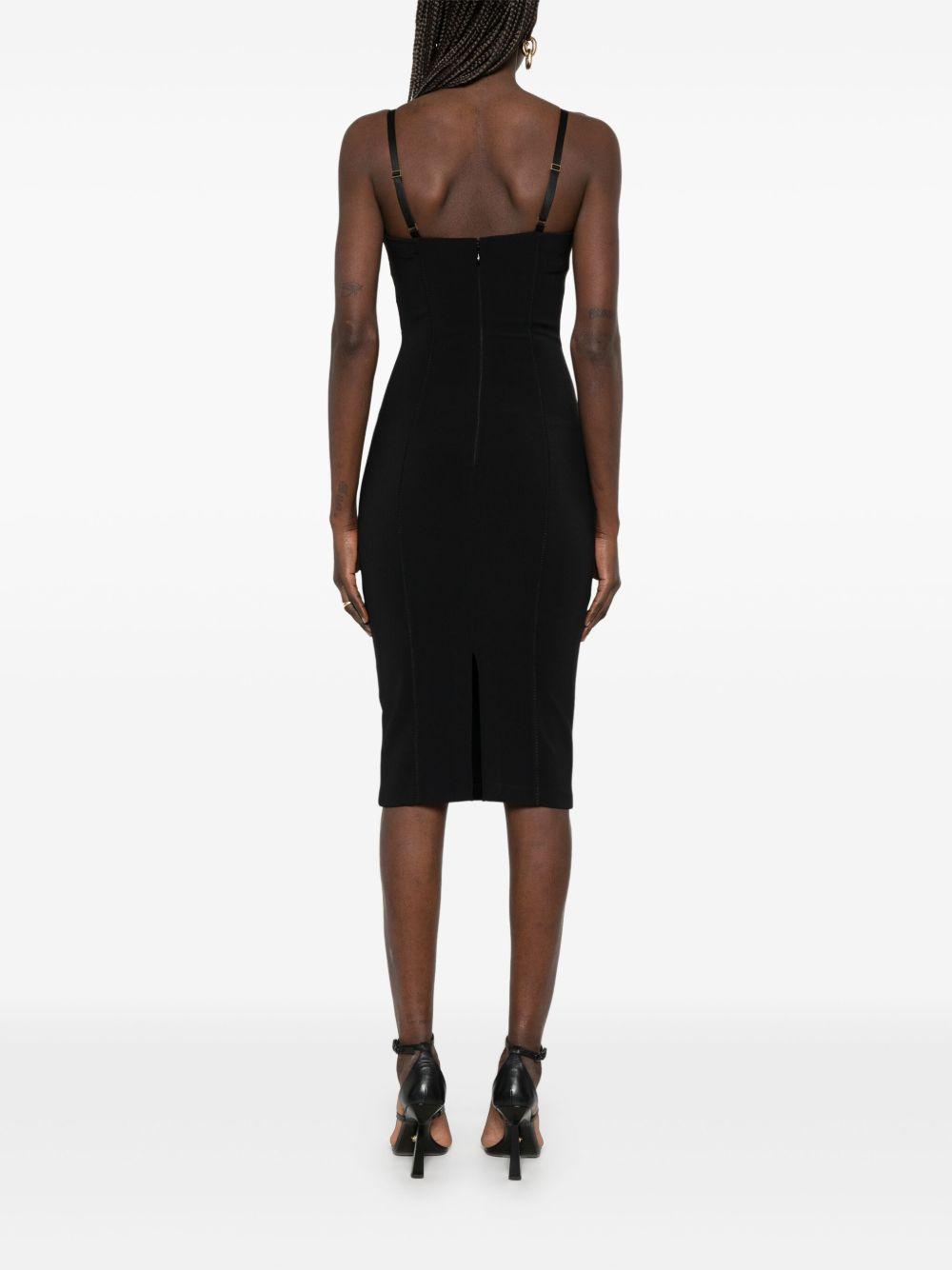 Satin-bows crepe mini dress<BR/><BR/><BR/> AB70251E2 110 ELISABETTA FRANCHI