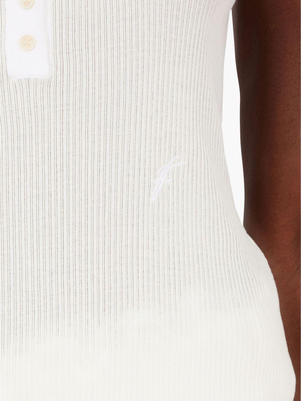 Cotton vest<BR/><BR/><BR/> H 782727WHITE FERRAGAMO