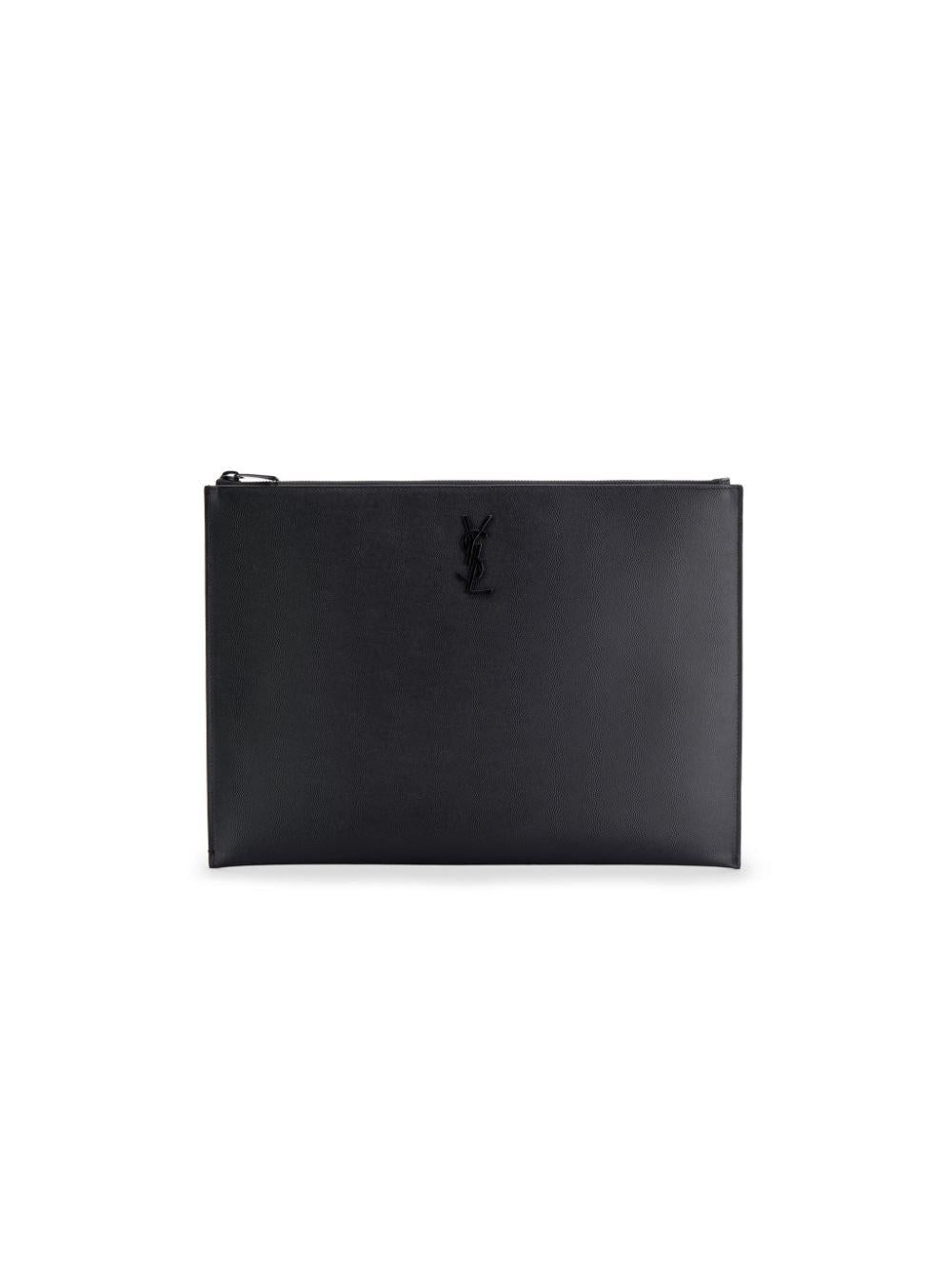 Monogram plaque clutch bag 534680BTY0U 1000 SAINT LAURENT