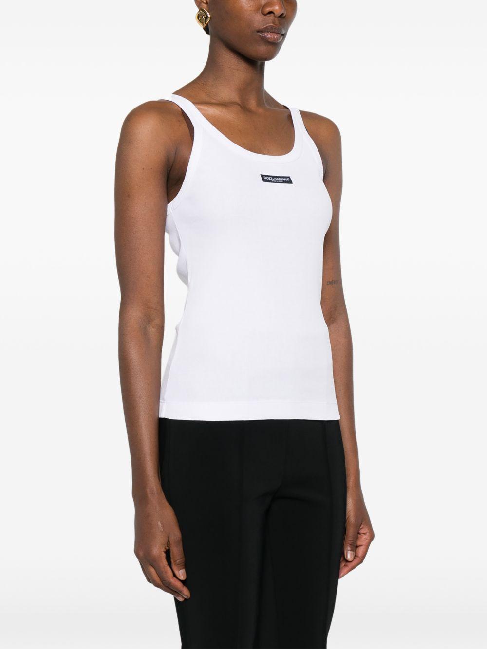 Ribbed tank top F8W45T FU7AVW0800 DOLCE & GABBANA
