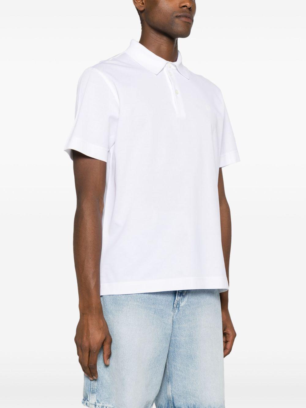4G-embroidered piqué polo shirt<BR/><BR/><BR/> BM71KR3YCD. 100 GIVENCHY