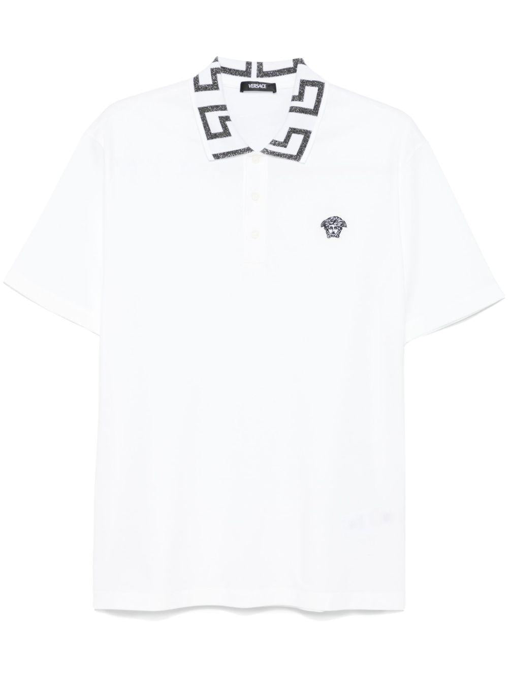 Greca polo shirt<BR/><BR/><BR/> A87402 1A061992WV40 VERSACE