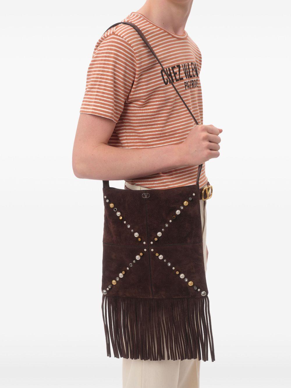 Chez Valentino-print striped T-shirt<BR/><BR/><BR/> 6V3MG16SAPY RGV VALENTINO GARAVANI