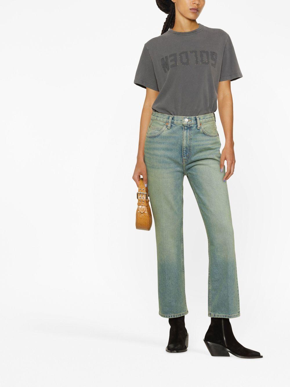 Distressed cotton t-shirt GWP01220 P00067160318 GOLDEN GOOSE