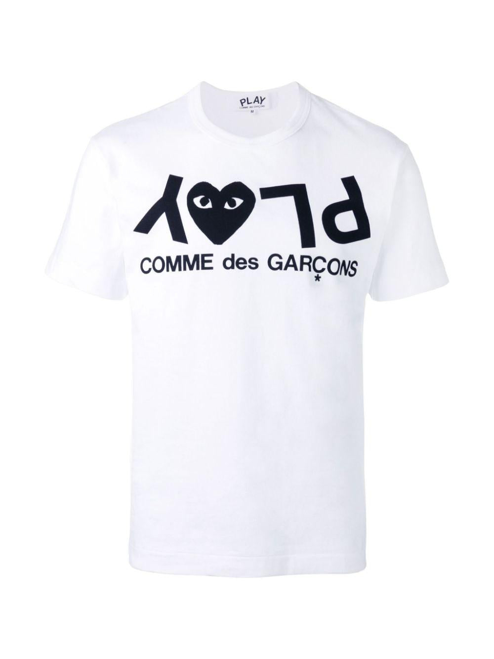 t-shirt stampa cuore P1T068 WHITE COMME des GARÇONS PLAY x Converse