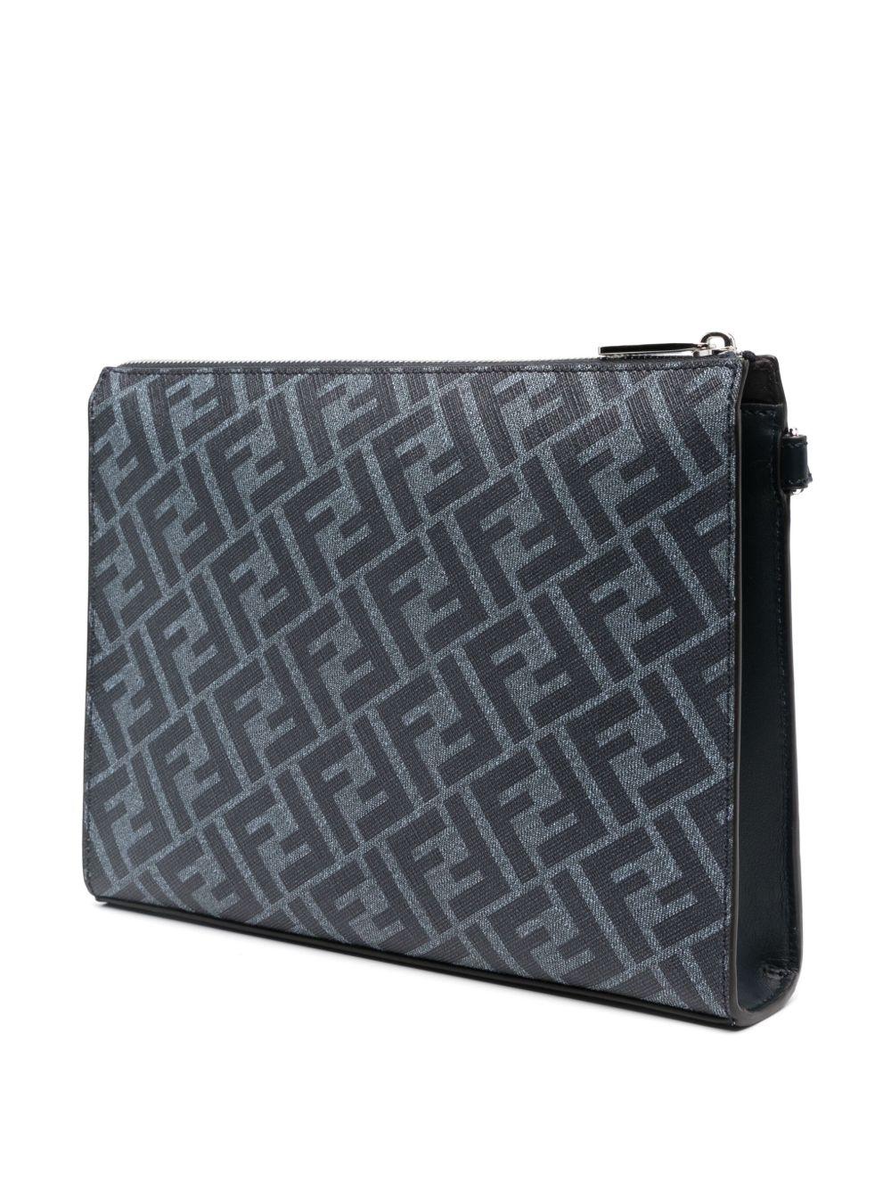 Diagonal leather clutch bag<BR/><BR/> 7VA491 ASICF1O97 FENDI
