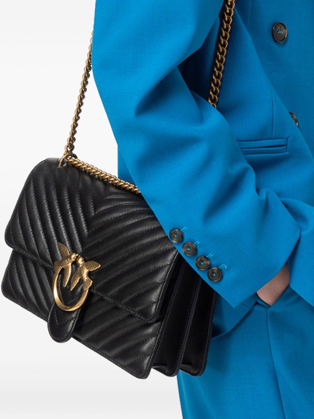 Love chevron medium shoulder bag 100941 A0GKZ99Q PINKO