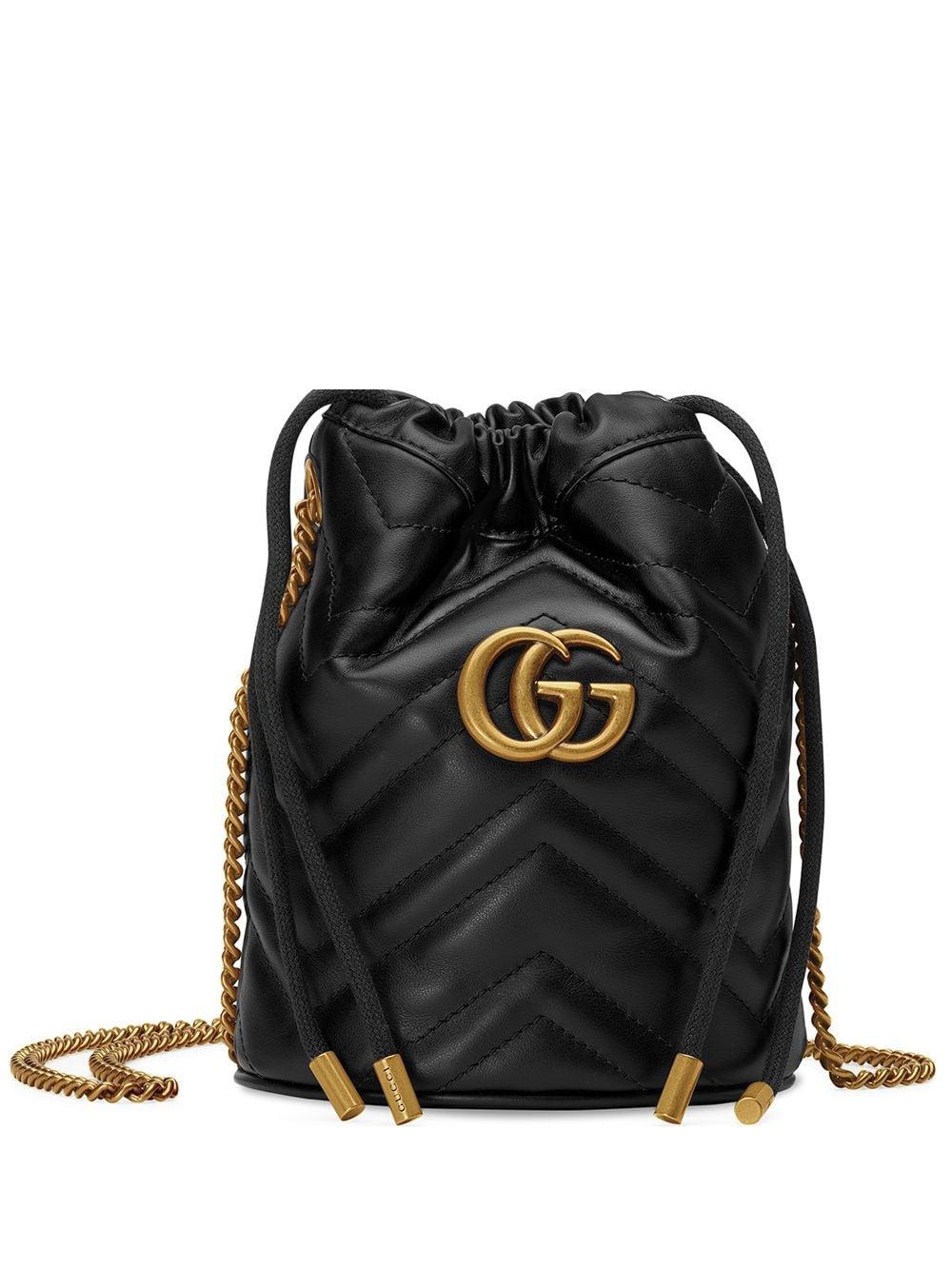 GG Marmont nano bucket bag<BR/><BR/> 575163 DTDRT1000 GUCCI
