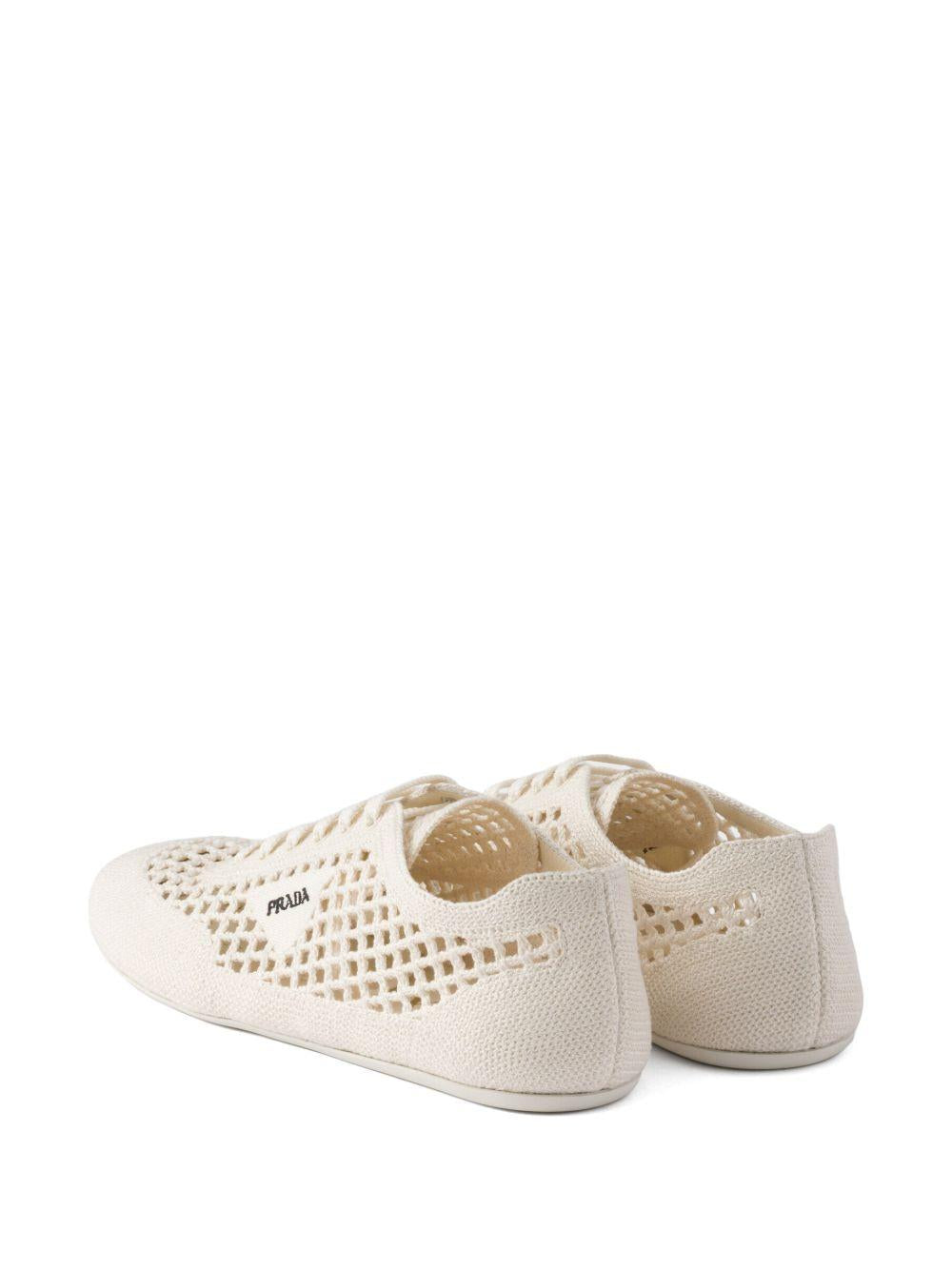 Collapse crochet laced sneakers 1E360O2F46 F-005F0304 PRADA