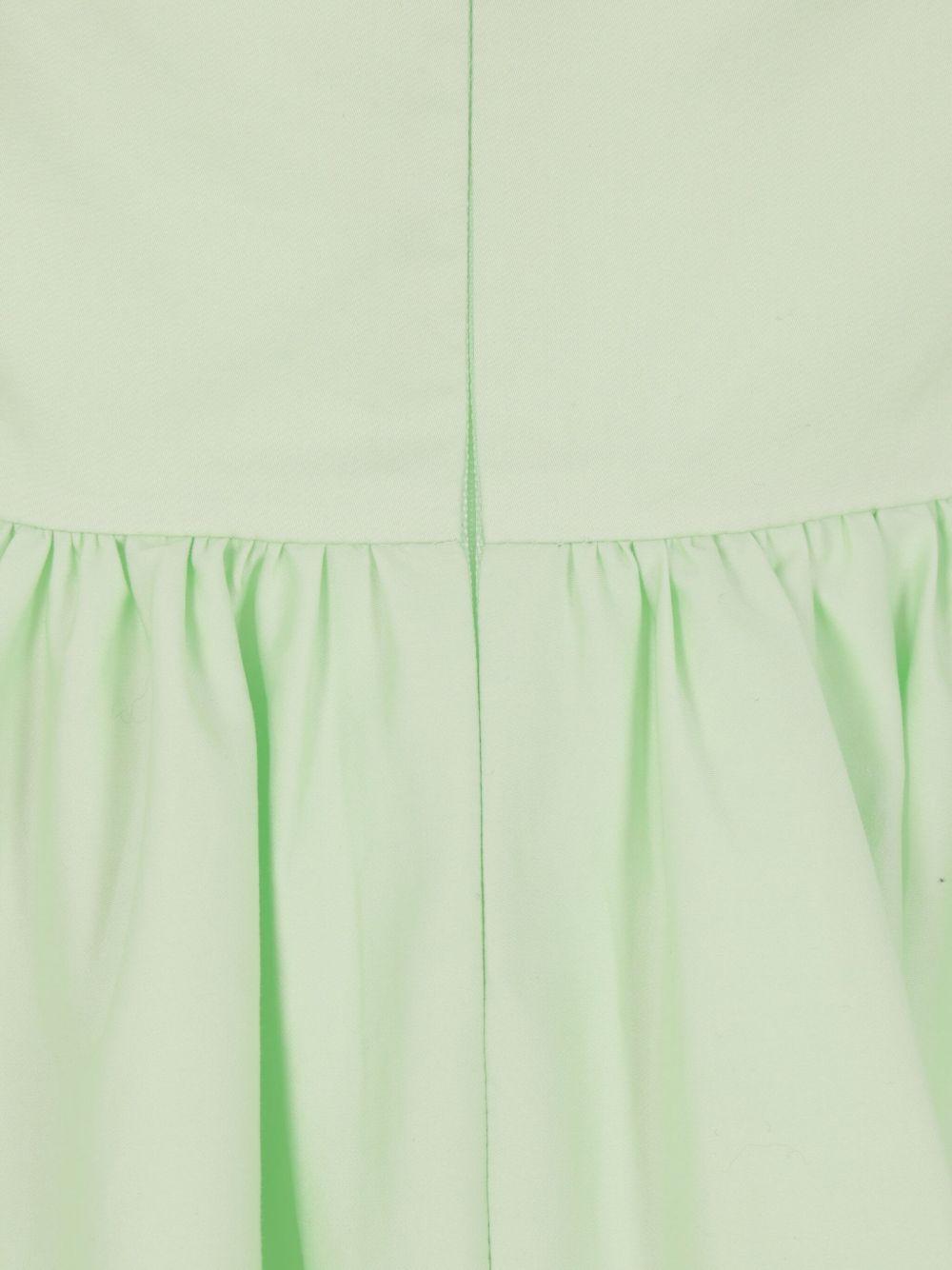 Cotton midi dress<BR/><BR/> 038M GREEN SELF-PORTRAIT
