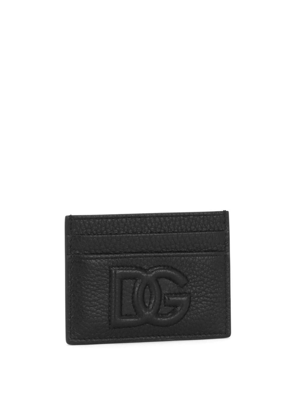 Logo-plaque leather cardholder<BR/><BR/><BR/> BP0330 AT48980999 DOLCE & GABBANA