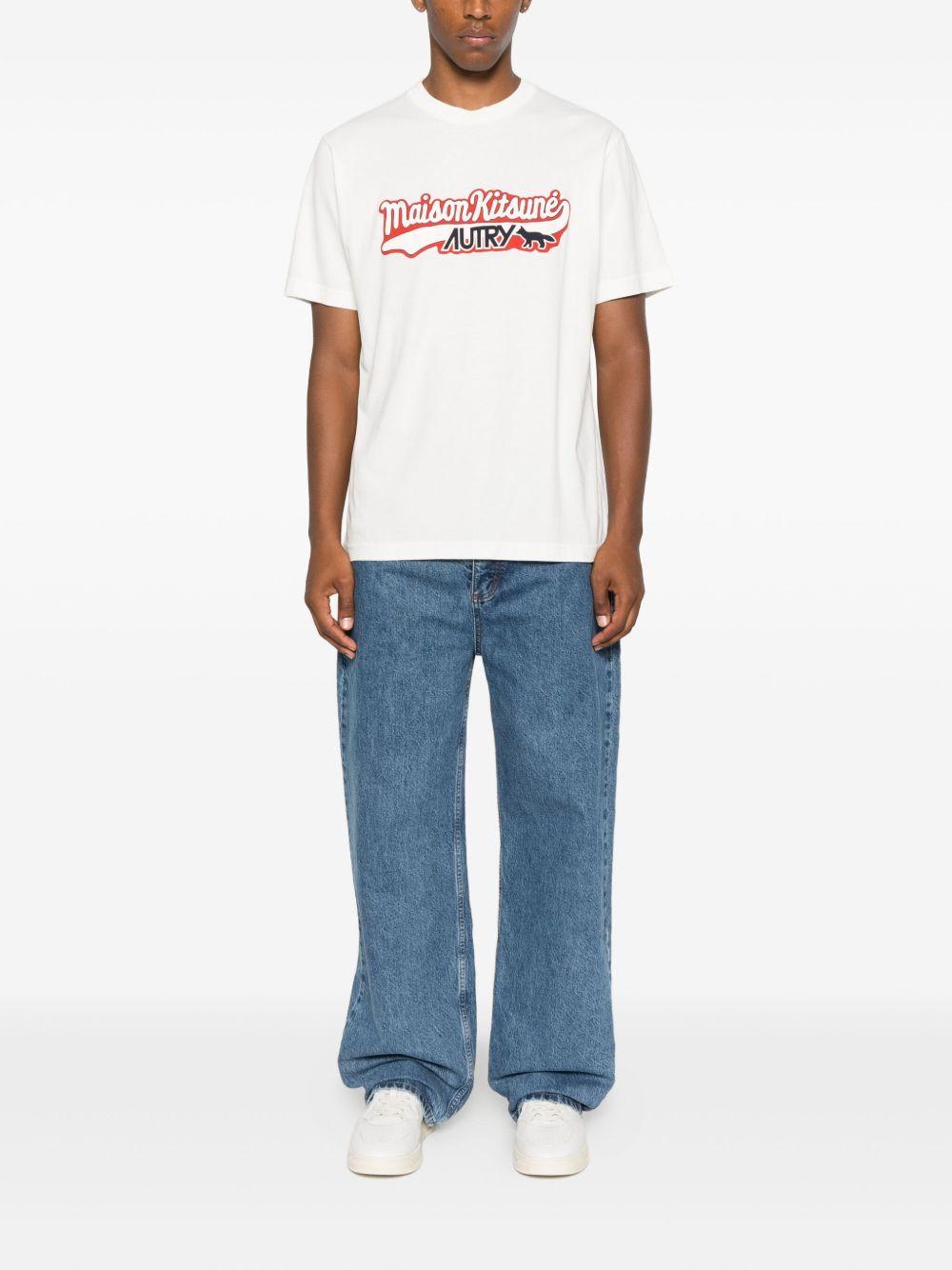 Autry x Maison Kitsuné T-shirt TSPX MK2WKITSUNEWHITE AUTRY x MAISON KITSUNÉ