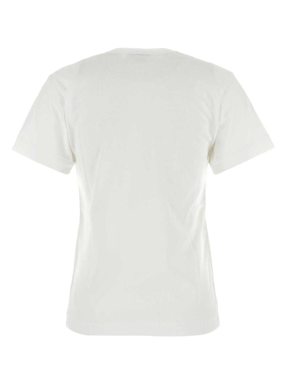 PLAY Rhinestone Emblem Red Heart T-Shirt AXT108 WHITE COMME DES GARÇONS PLAY