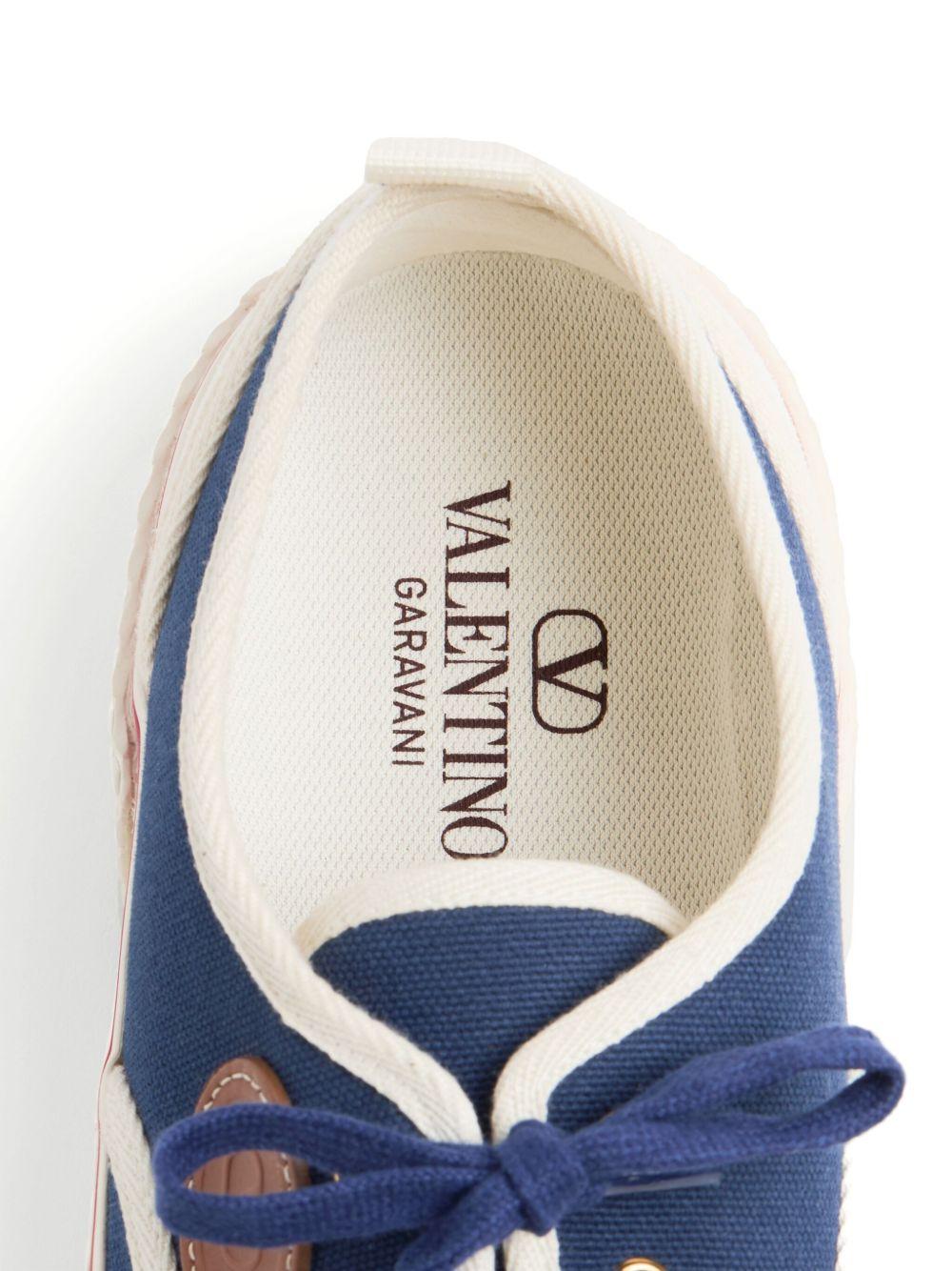 Indigo Nojoke Canvas Trainers<BR/><BR/><BR/> 6Y2S0J87YGT QZZ VALENTINO GARAVANI