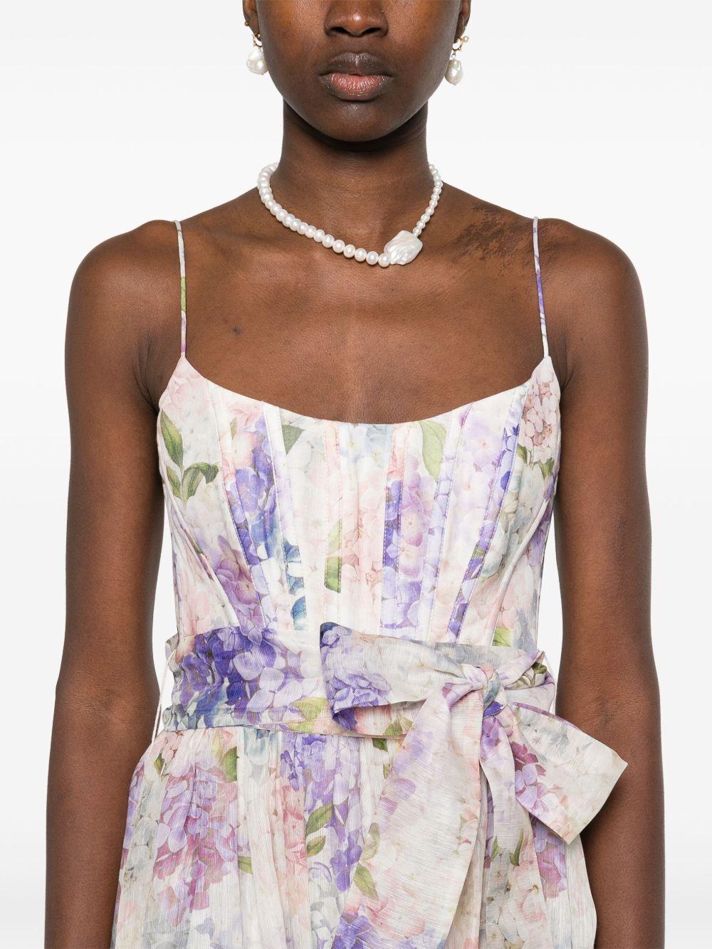 Abito midi Dawning 6403DS252 MULTI HYDRANGEA ZIMMERMANN