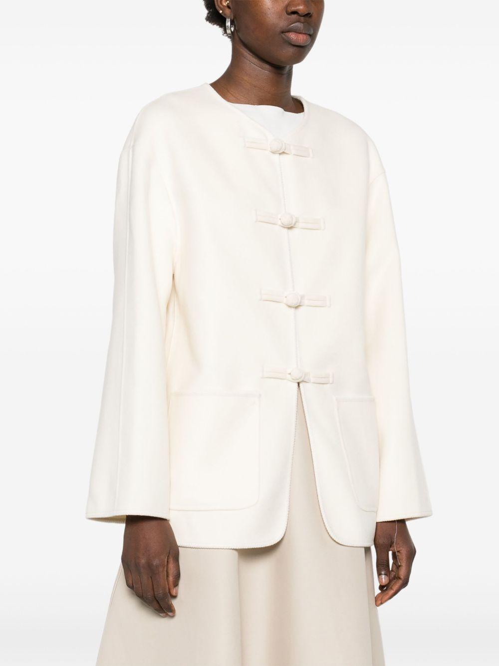 Mandarin double-faced wool jacket 414 11083 RÓHE