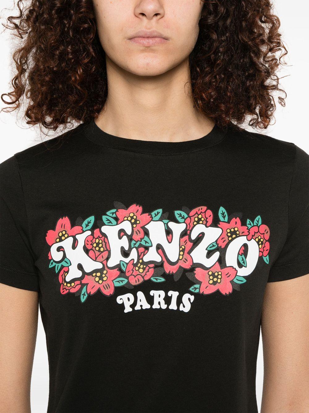 Boke Flower motif T-shirt FF52TS1494SO 99J KENZO