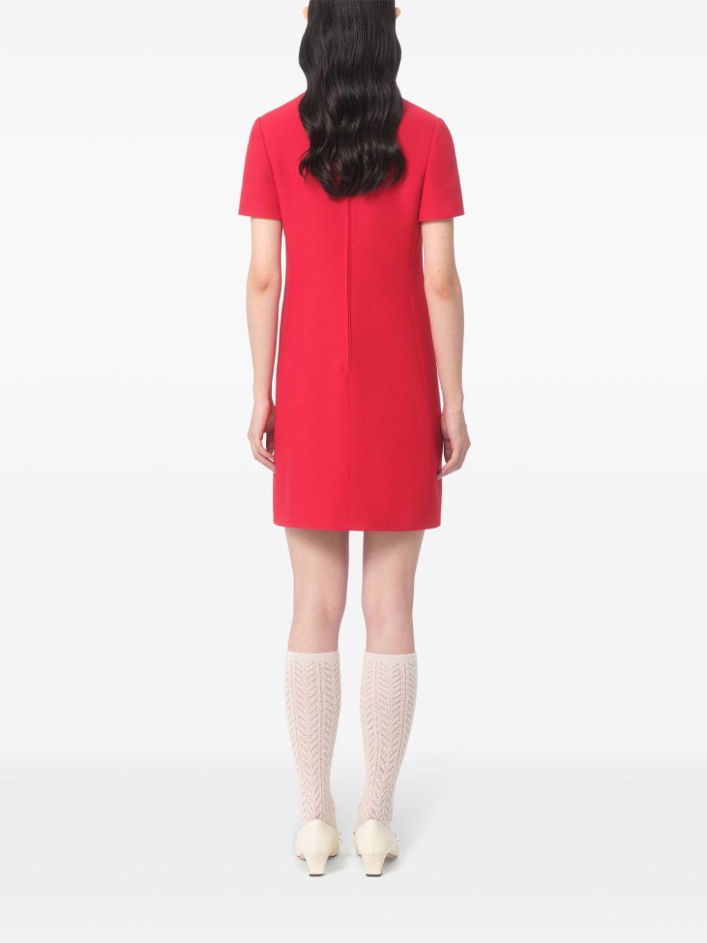 Crepe couture mini dress<BR/><BR/><BR/> 6B3VAEV11CF R9M VALENTINO GARAVANI
