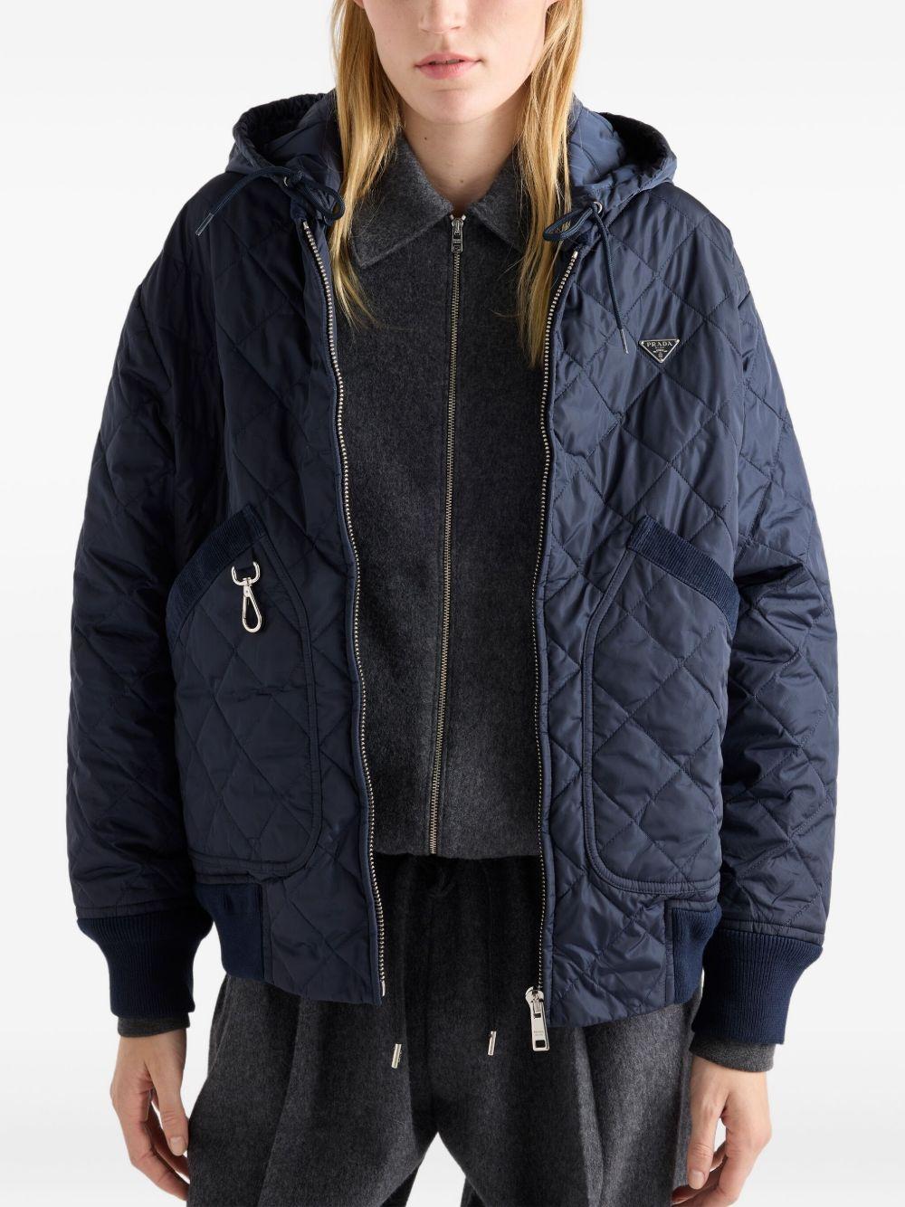 Re-Nylon blouson jacket with hood 2923301WQ9 S-OOOF0AIN PRADA