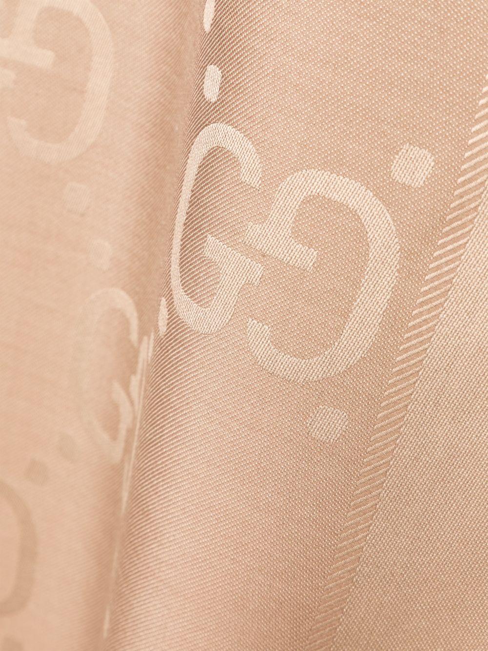GG jacquard frayed scarf<BR/><BR/> 663671 3GC439800 GUCCI