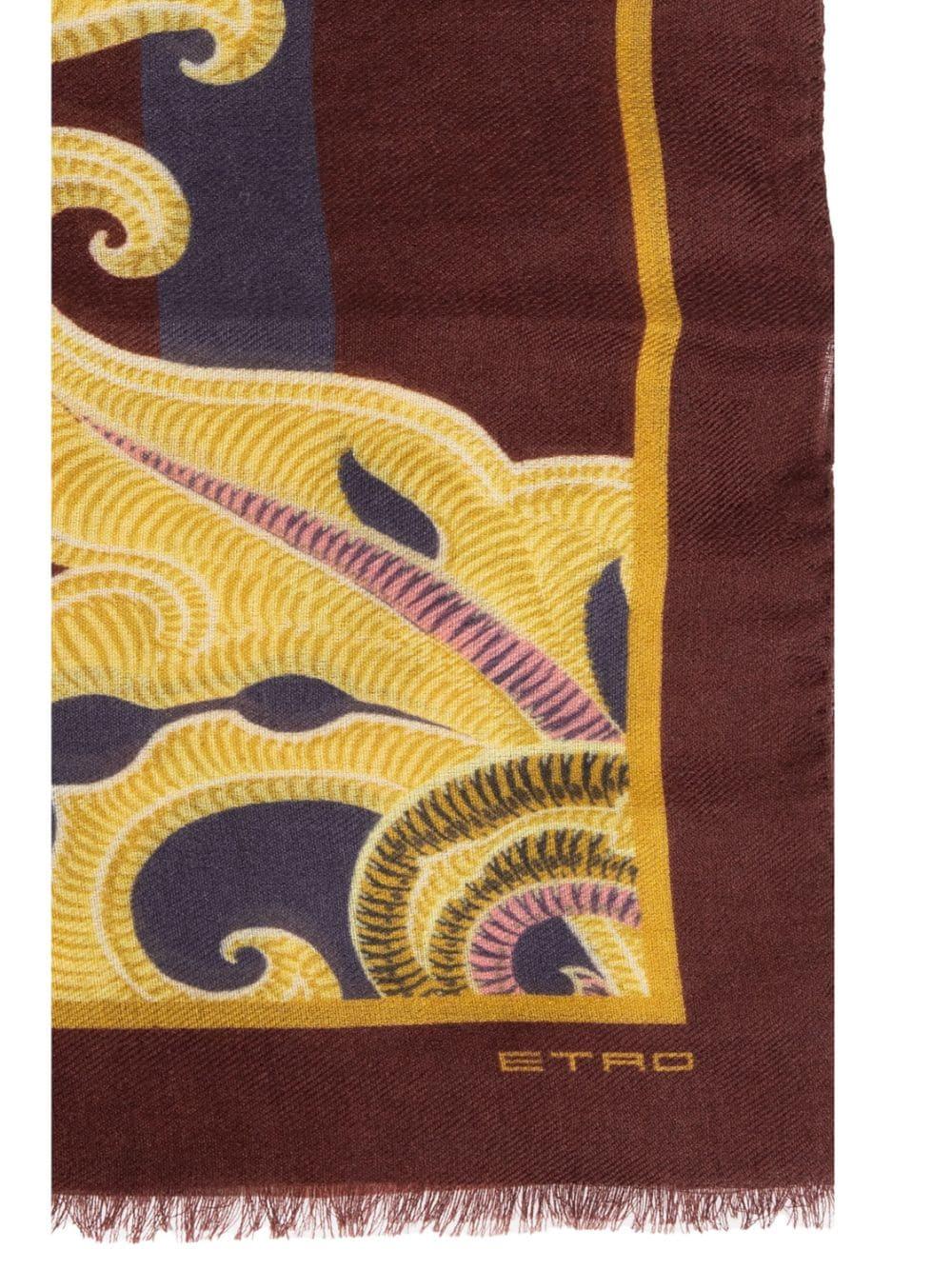 Paisley-pattern scarf<BR/><BR/><BR/> WATA0010 AK484X0826 ETRO