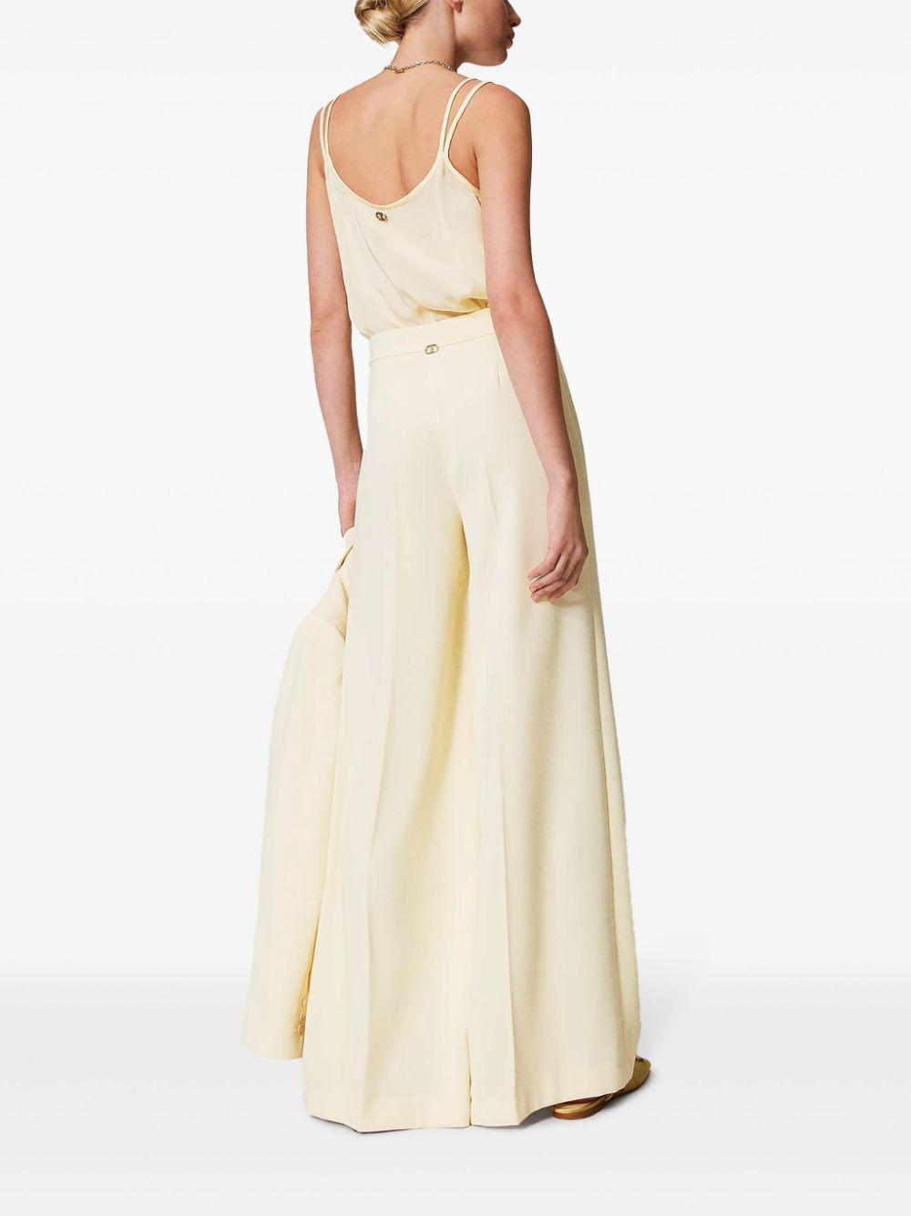 Crepe palazzo trousers<BR/><BR/><BR/> 251TP2102 12143 TWINSET