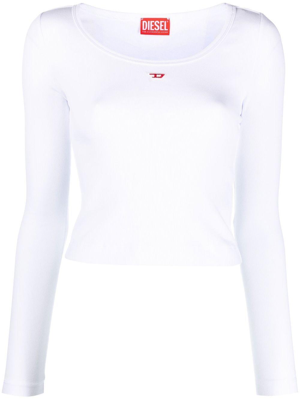 Ribbed logo-patch top A05106 0EJAI100 DIESEL
