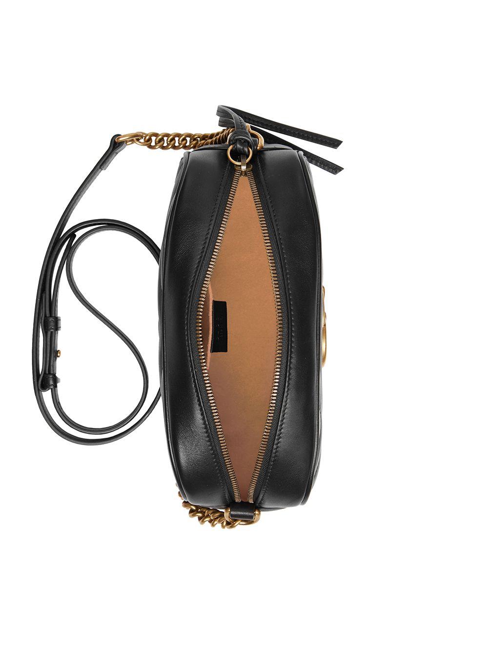 Borsa a spalla "GG Marmont smaii'' nera 447632 DTD1T1000 GUCCI