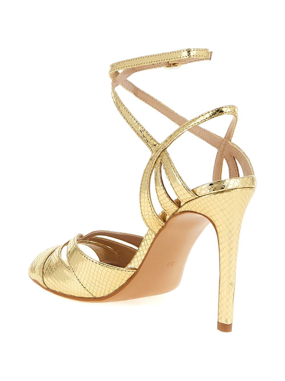 Laminated leather sandals 261TCP112 S0773013330 TWINSET