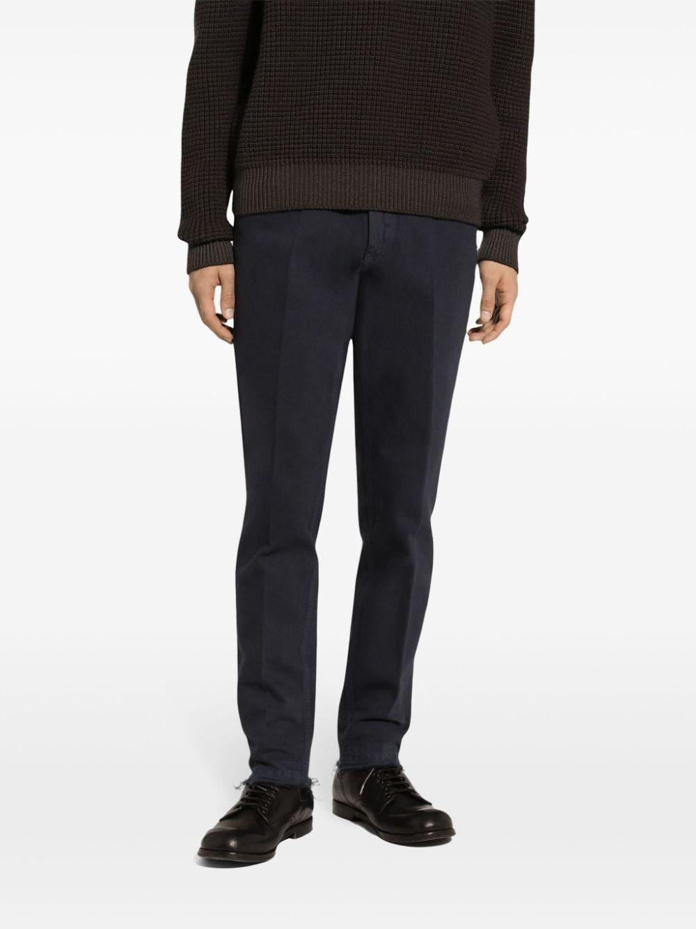 Pressed-crease slim-cut jeans<BR/><BR/><BR/> GYJCCD G8LL1S9002 DOLCE & GABBANA